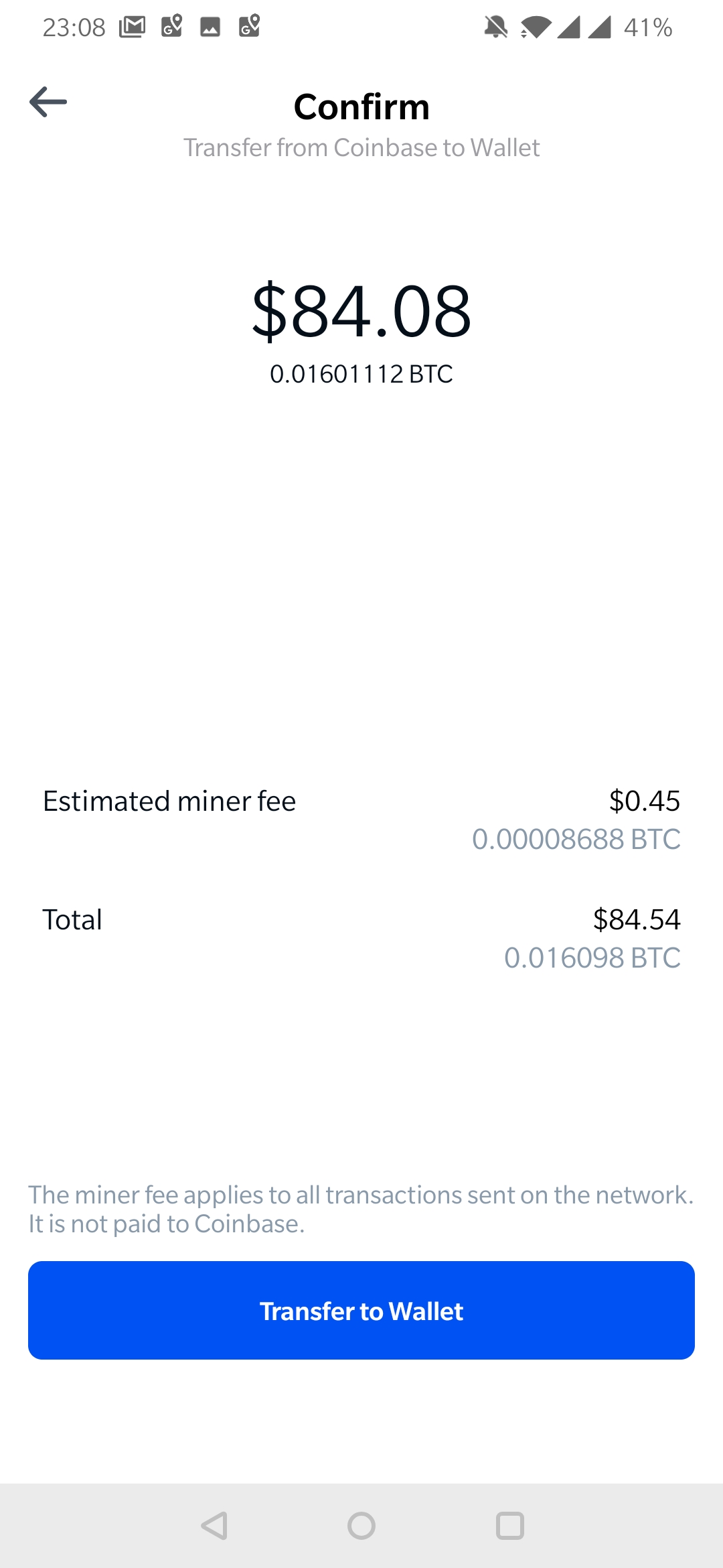 Pulling Bitcoin from Coinbase